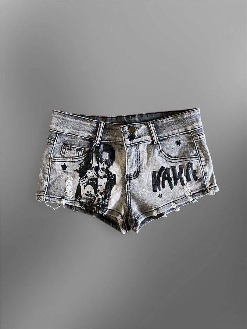 Nana retro low rise short (Category: Shorts) located in Caloocan City. Submitted by blairbyysha (Listing ID 1469646963, Image 1). Description: Size 28-31 Length 8 Leg hole 9 .