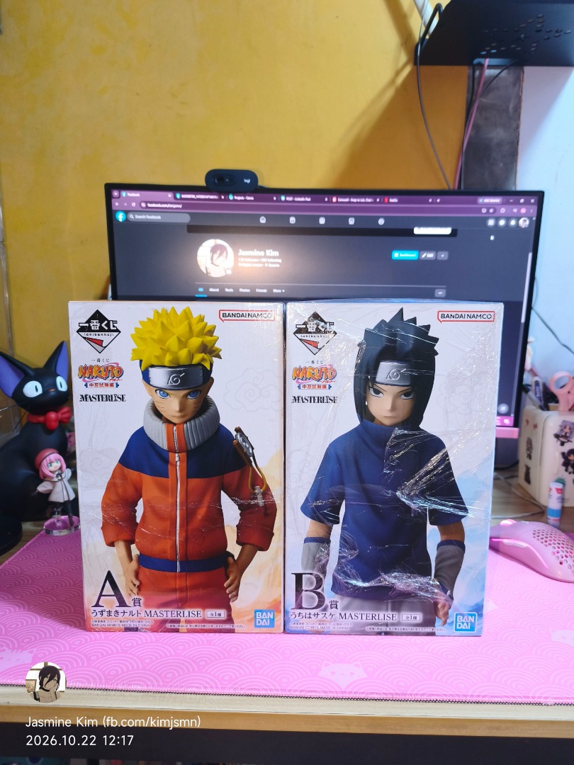 Naruto Sasuke Ichiban Kuji IK Masterlise BIB with clam, Toys ...