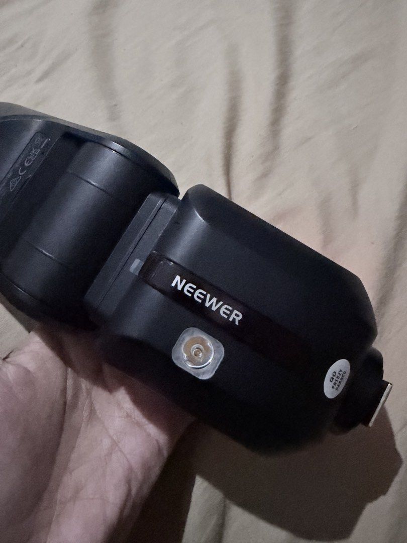Neewer Z2 Pro Round Head Flash Speedlite Nikon (Category: Flashes) located in Quezon City. Submitted by angelajuliet__ (Listing ID 1469661432, Image 2). Description: - Brand/Model: Neewer Z2 Pro Round Head Flash Speedlite for Nikon - Condition: Fully functional, powers on cleanly with a bright, clear display - Power & Performance: 76Ws output power and 1/8000s High-Speed Sync (HSS) - Battery: Long-lasting 3000mAh rechargeable battery - Interface: