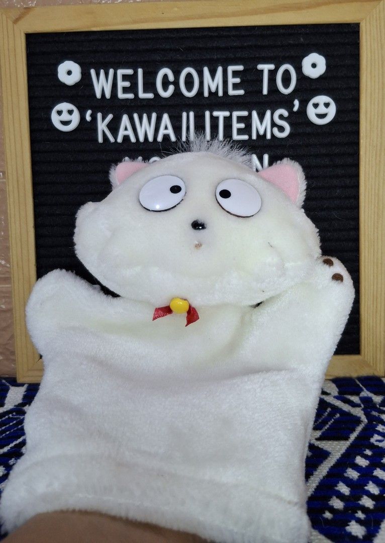 Neko Cat Hand Puppet Plush Toy (Category: Plushies & Soft Toys) located in Bulacan. Submitted by kawaii_items_stuffed_toys (Listing ID 1469746823, Image 1). Description: Pre-Loved From japan box Flaws (Faded Etiketa) Neko Cat Hand Puppet Height 9½inches/24cm Just message me if you ever want to see more pictures of the item, I'm more than glad to assist you. 📌Location: San Jose Del Monte Bulacan, Philippines 🛵Shipping: Flash/Lalamove 💰Payment T