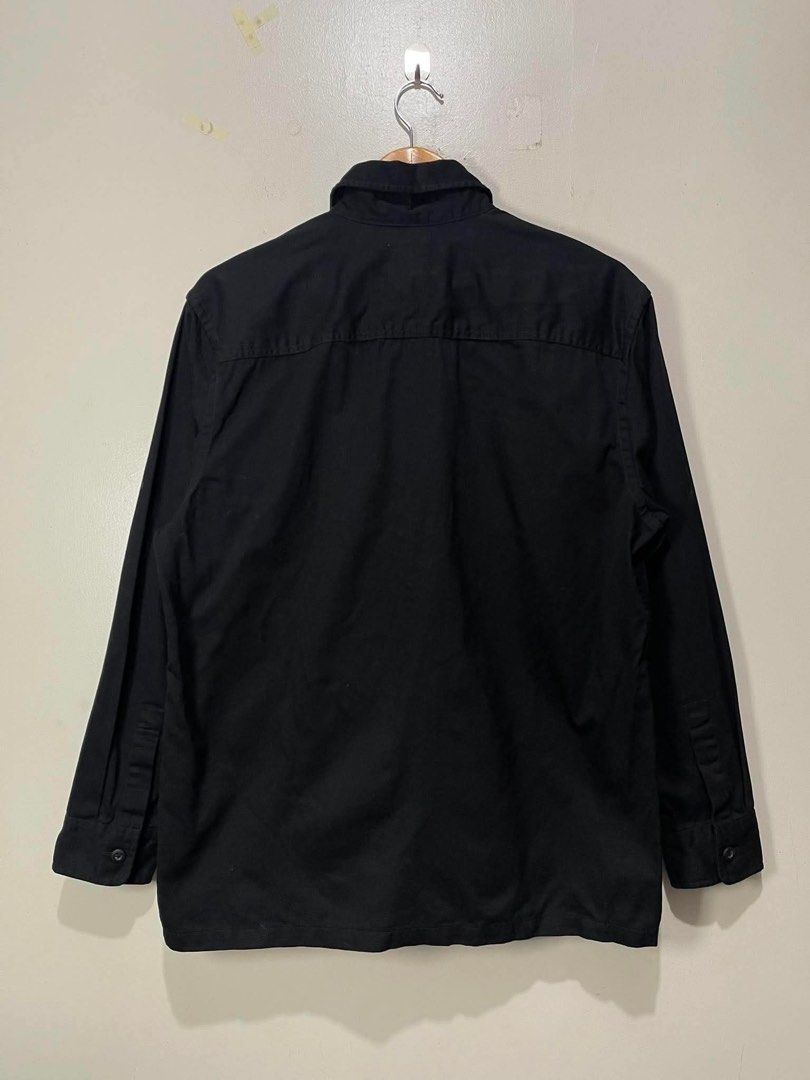 NET Men Premium Urban Style Utility Jacket (Category: Formal Shirts) located in Davao. Submitted by maryjoey17 (Listing ID 1469585799, Image 2). Description: Size Small Dimes W22in x L29in Good as new condition ✨ Ganda nito. Hard denim No issue ₱599 + SF.
