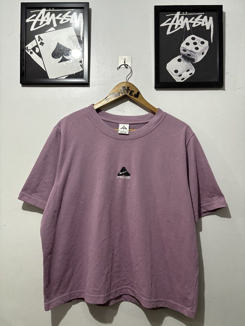 Nike ACG Cropped Boxy type tee (Category: Shirts) located in Makati City. Submitted by ThriftedGoods (Listing ID 1469686826, Image 1). Description: Feel free to ask for more detailed photos In excellent condition No issues Length-25 Width-24.