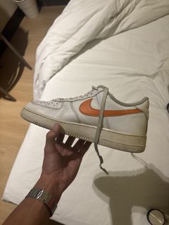 NIKE Air Force 1 DQ75 1 White Black, Women's Fashion, Footwear ...