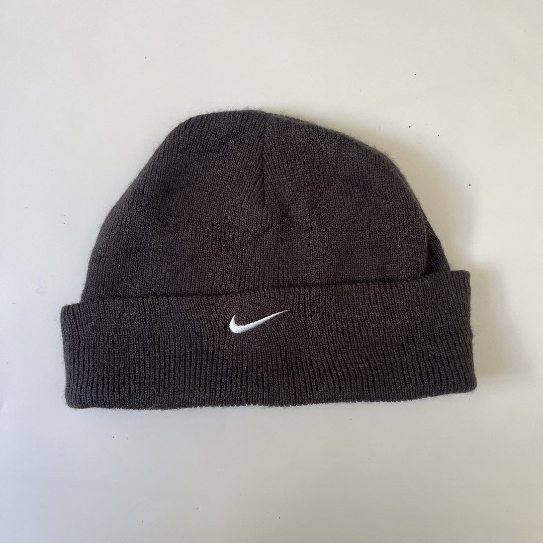 Nike Beanie Dark Gray Embroid swoosh design (Category: Beanies) located in Nasugbu. Submitted by janstuffs.ph (Listing ID 1469588486, Image 1). Description: Nike Beanie Embroid Swoosh Fit Medium to Large Good as new.