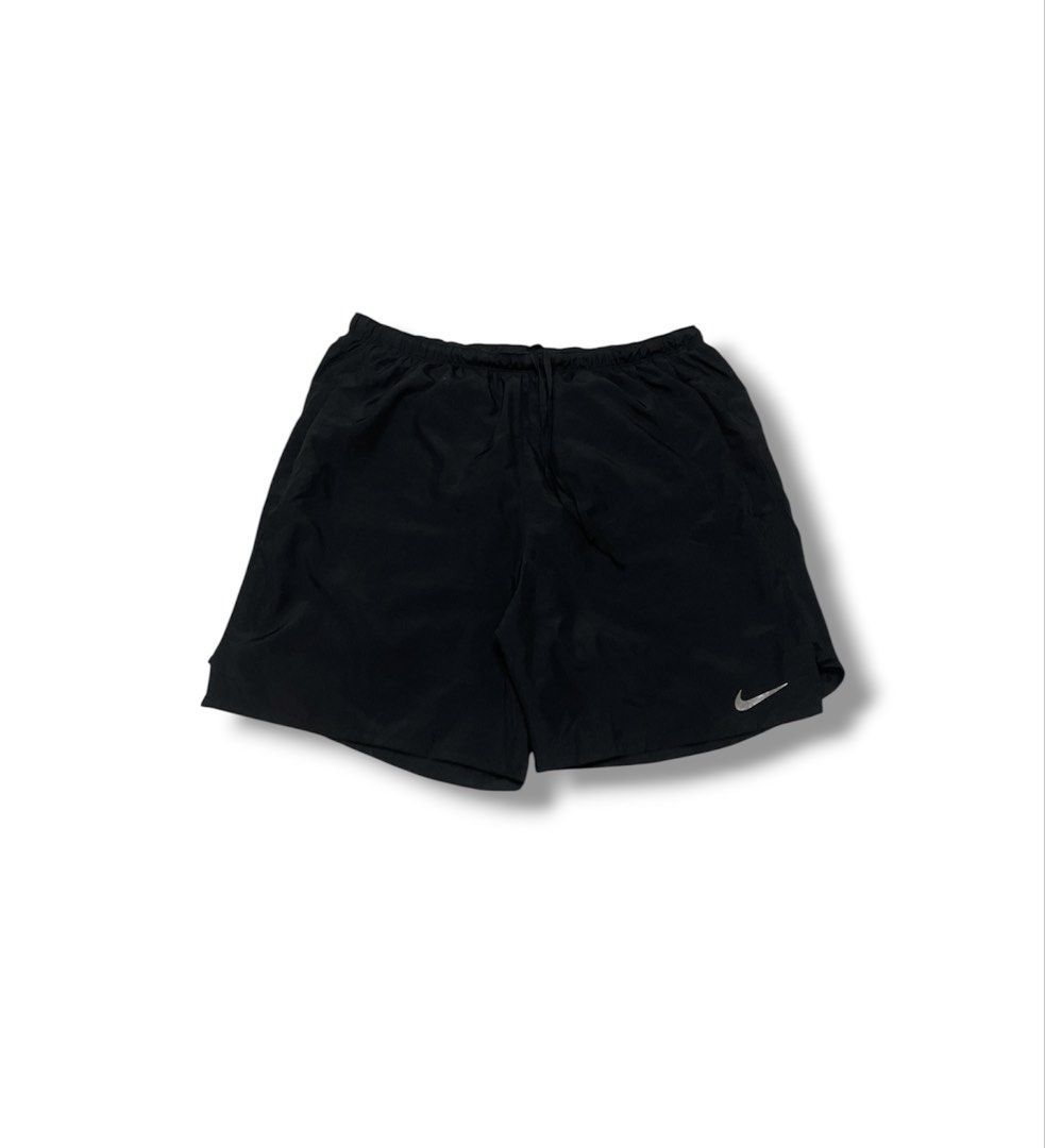 Nike Drifit Running Shorts with Pocket (Category: Shorts) located in Bulacan. Submitted by sanjisthrift (Listing ID 1469665810, Image 1). Description: Width 30-32 Length 18 Very Good Condition 9/10 Minor hairline.