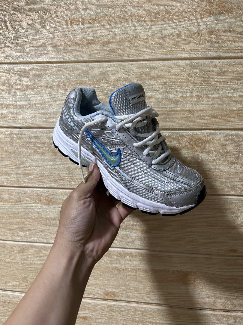 Nike Initiator "Metallic Silver Ice Blue" (Category: Sneakers) located in Butuan. Submitted by selected.kicks (Listing ID 1469618596, Image 2). Description: Nike Initiator "Metallic Silver Ice Blue" Size US 6.5 | 37.5 | 23.5 cm - used pair, no box. - authentic 💯 - excellent condition.