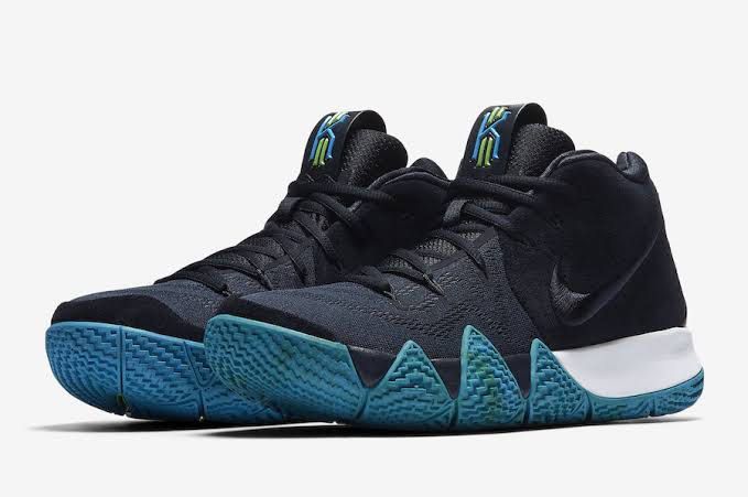Nike Kyrie IV Obsidian (Category: Sneakers) located in Manila. Submitted by bedlambuzz (Listing ID 1469677755, Image 1). Description: WYSIWYT USED AND ROCKED NO BOX WRAPPED FOR PROTECTION AND STORED WILL NOT UNWRAP FOR PICS.