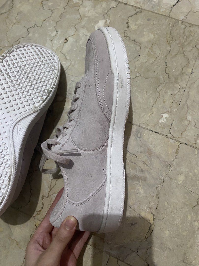Nike pink suede sneakers (Category: Sneakers) located in Quezon City. Submitted by ysabelashoppingaddict (Listing ID 1469685132, Image 3). Description: - Brand: Nike Authentic Bought this from the nike store for 4k price is still negotiable only wore this once.
