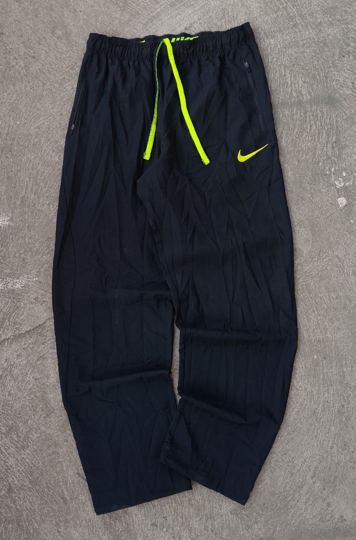 Nike Trackpants Neon Green Volt Swoosh (Category: Joggers) located in Manila. Submitted by gowicollection28 (Listing ID 1469659065, Image 2). Description: Waist: 30-38 (stretchable/adjustable) Length: 40.