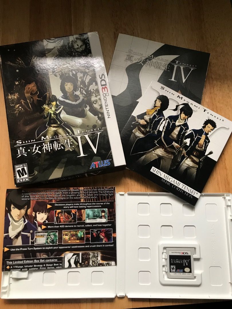 Nintendo DS/3DS Games (Category: Nintendo) located in Imus. Submitted by z3r0c0chran3 (Listing ID 1469605172, Image 2). Description: - Bundle of popular Nintendo 3DS RPG and simulation games - Original cases and manuals included - Great starter set or addition to any handheld gaming collection Title List - Shin Megami Tensei 4 Collector's Edition (3300) - S.M.T. Devil Summoner Soul Hacker (3000) - Animal Crossing: New Leaf (1600) - Fantasy Life (