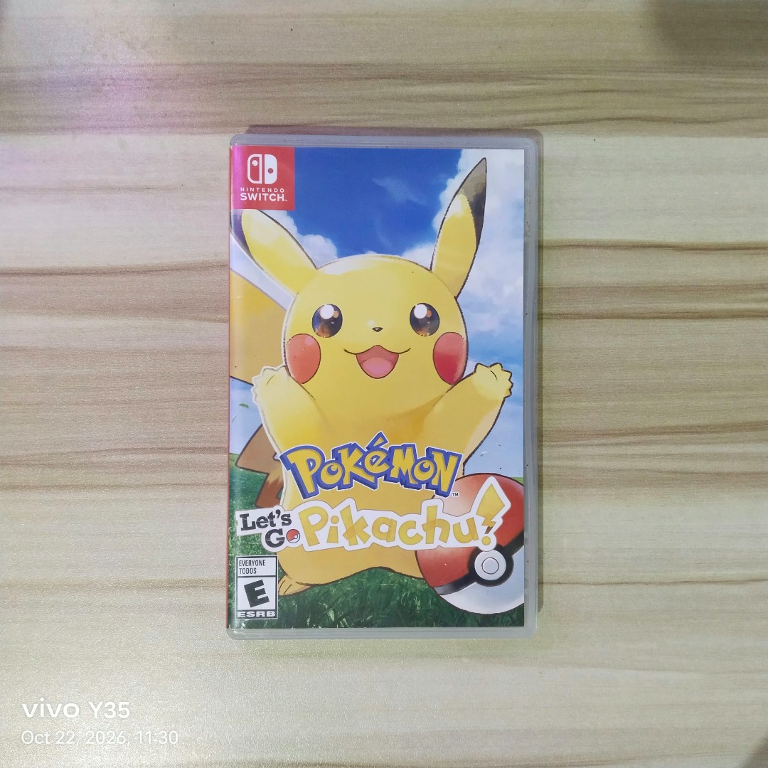 Nintendo Switch Pokemon Lets Go Pikachu, Video Gaming, Video Games ...