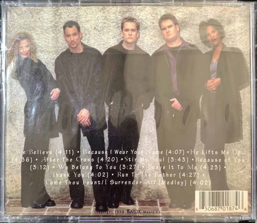 (no front cover) BASIX - Believe CD Album (Category: CDs & DVDs) located in Taguig. Submitted by ahnjr (Listing ID 1469658630, Image 2). Description: - Artist & Title: BASIX - Believe Music Album - Release Year: 1999 (Basix Music Co.) - Production: Executive Producer Matthew Cork, Produced by Robert Sterling - Featured Tracks: We Believe, After The Cross, Stir My Soul, and Come Thou Fount/I Surrender All Medley - Packaging: Standard jewel case wi