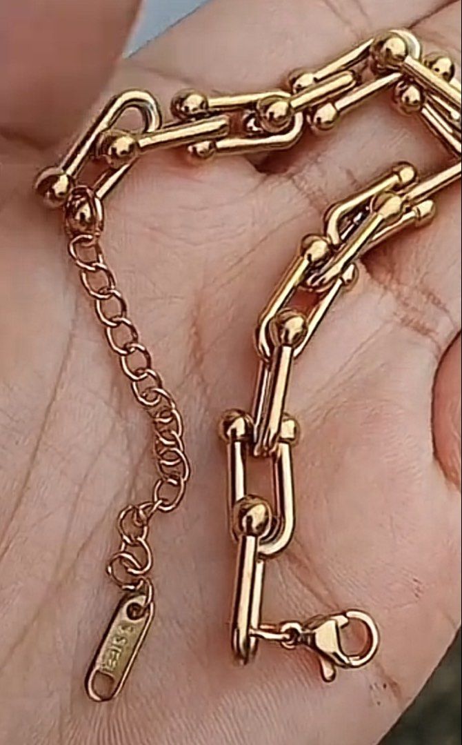 Non tarnish hardware bracelet titanium (Category: Bracelets) located in Manila. Submitted by vintageaccessories (Listing ID 1469584076, Image 2). Description: .