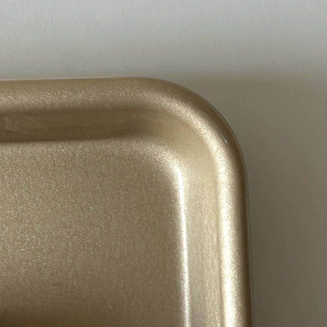 Nordic Ware Gold Baking Sheets, Set of 3 (Category: Bakeware) located in Mandaluyong City. Submitted by momandbabystuffph (Listing ID 1469654907, Image 3). Description: Minor flaw: scratches due to storage Please check 2nd and 3rd photos Srp: $25.99 Included: (2) half sheets (1) quarter sheet Features: Aluminum ensures consistent, evenly-browned results every time you bake Premium PFOA-Free nonstick for excellent food release and simple clean-up 