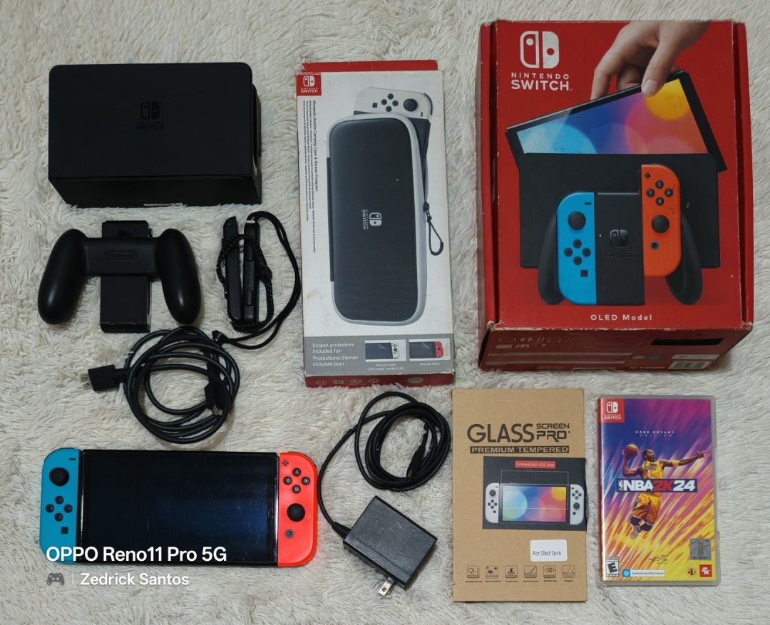 NS OLED NEON (Category: Nintendo) located in Manila. Submitted by zedricksantos (Listing ID 1469593726, Image 1). Description: FOR SALE ‼️ 🎮 Nintendo Switch Oled Neon 🎮 ⚠️ Scratches on screen & back plate ⚠️ BAWAL SA MASELAN ‼️ Complete accessories Nintendo Switch Carrying Case Tempered Glass NBA2k24 No Performance Issue 💰 9.5k Also available: (pm for pricelist) NS Oled / Lite Nintendo Switch Games SD Cards Pouch / Bags Controller ✅ Can provid