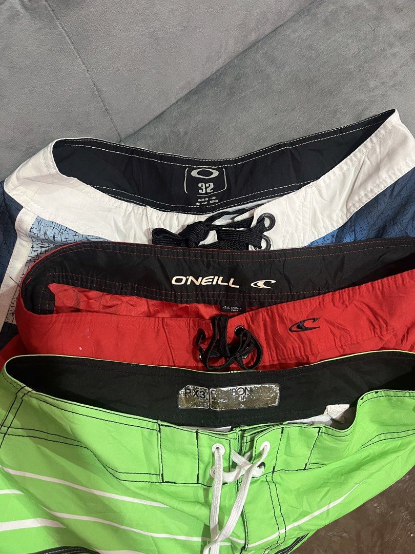 Oakley,billabong,oneill boardshorts (Category: Swim Trunks & Board Shorts) located in Ipil. Submitted by cris_1999_fire (Listing ID 1469707862, Image 1). Description: Oakley: W:32-34,L: 17.5 Billabong: W:32-34,L:21 Oneill: W:32-34,L:20.5 ASPACK ‼️.