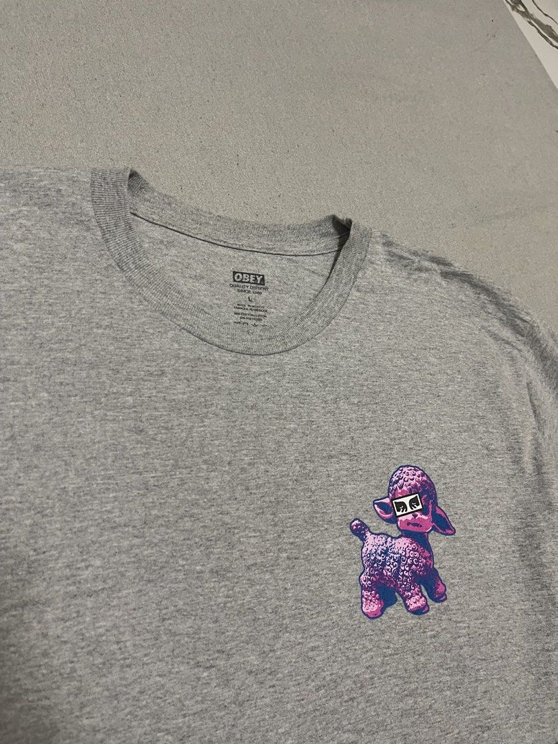 Obey Mullet Tee (Category: Tshirts & Polo Shirts ) located in Bulacan. Submitted by sanjisthrift (Listing ID 1469700866, Image 3). Description: Size Large to XL Width 22 Length 31 Excellent Condition 9/10.