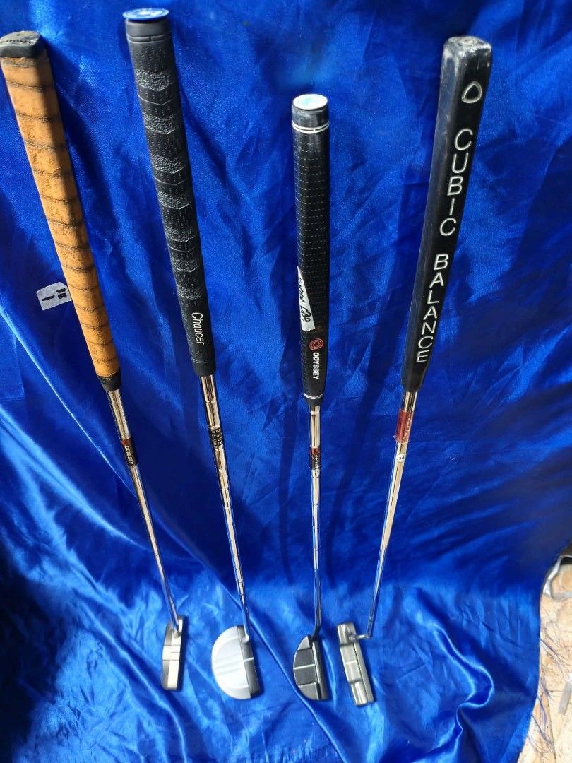 ODYSSEY, ARROWTUBE, TITANIUM TA H PRO (Category: Golf) located in Manila. Submitted by yeonmei5614747 (Listing ID 1469640247, Image 3). Description: Odyssey White Ice iX #9 Putter -3000 Odyssey Dual Force Rossie Blade Putter -2300 Arrowtube VQ-5 mallet putter-1800 Cubic Balance TH-A (Pro) Titanium All-In Putter - 1500.