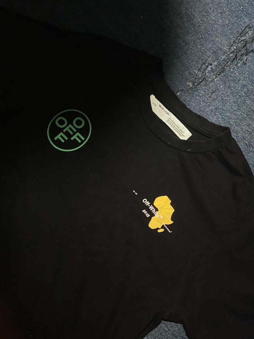 OFF WHITE (Category: Tshirts & Polo Shirts ) located in Manila. Submitted by kelramos0810886 (Listing ID 1469744048, Image 2). Description: Excellent Condition No issue L on tag 24x29 Color rate 9.5 or better.