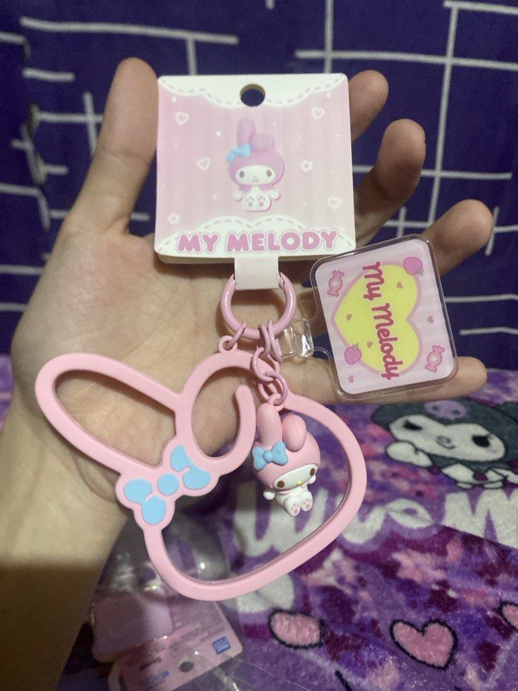 Official/ Licensed My Melody Phone Charm (Category: Character Goods) located in Bulacan. Submitted by cute.finds.ph (Listing ID 1469639505, Image 1). Description: rubber material.