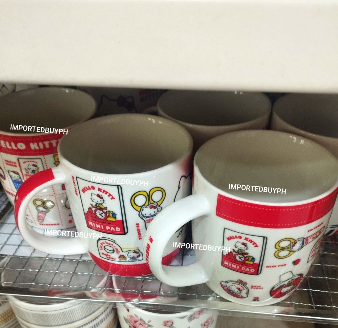 Official Sanrio Hello Kitty Microwaveable Mug Ceramic Cup (Category: Coffee & Tea Tableware) located in Rizal. Submitted by importedbuyph (Listing ID 1469678179, Image 1). Description: 💯 ORIGINAL BRAND NEW OFFICIAL Payment first Collecting orders cut off every Friday. Delivery the next Week days. No rush delivery 🫶🏻.