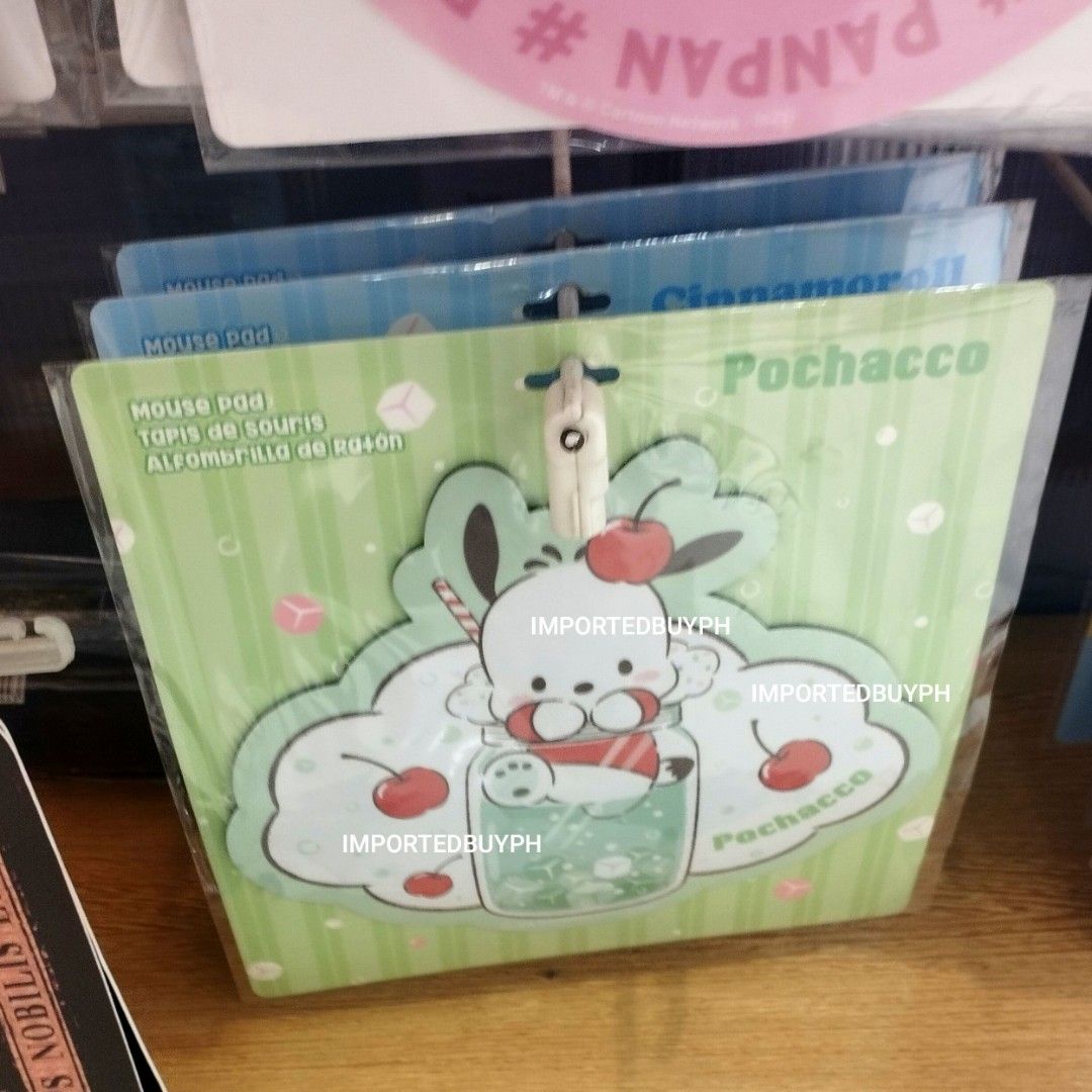 Official Sanrio Pochacco Mouse Pad (Category: Mouse & Mousepads) located in Rizal. Submitted by importedbuyph (Listing ID 1469674019, Image 1). Description: 💯 ORIGINAL BRAND NEW OFFICIAL Payment first Collecting orders cut off every Friday. Delivery the next Week days. No rush delivery 🫶🏻.
