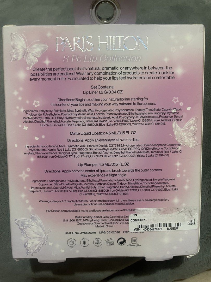 Og Paris Hilton lip set (Category: Makeup) located in Subic. Submitted by _evhie (Listing ID 1469702397, Image 2). Description: .