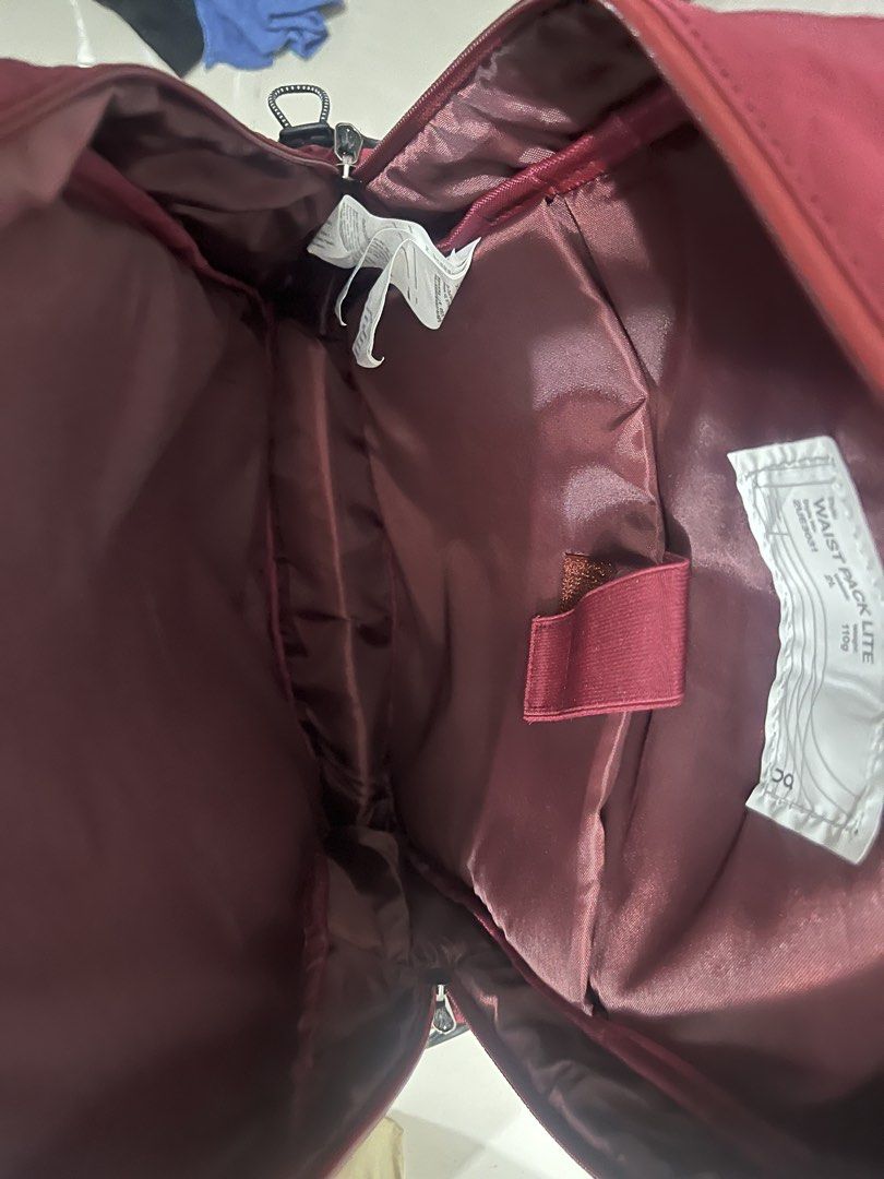On Running backpack Burgundy (Category: Backpacks) located in Pasig City. Submitted by tabbies_tab (Listing ID 1469646398, Image 2). Description: On Running backpack Spacious main compartment good for laptops 15 inch, 2nd front compartment very spacious. Made in Vietnam. Rfs: not being used only in storage. .