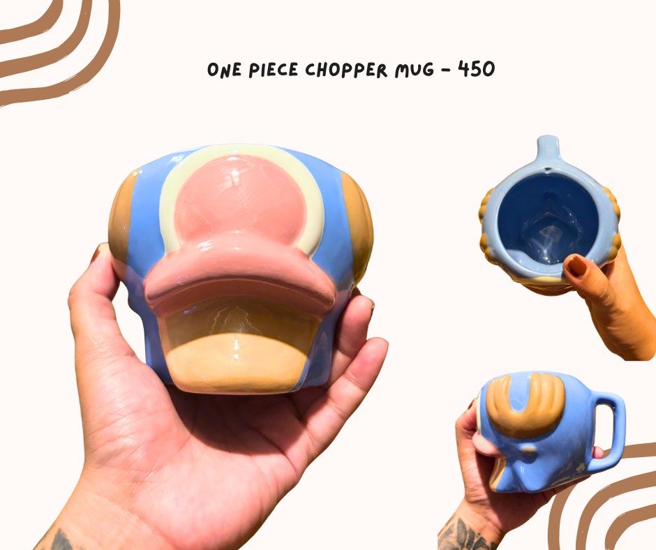 One Piece Chopper Mug - no back stamp (Category: Character Goods) located in Pasig City. Submitted by homeyvibesph (Listing ID 1469737196, Image 1). Description: .