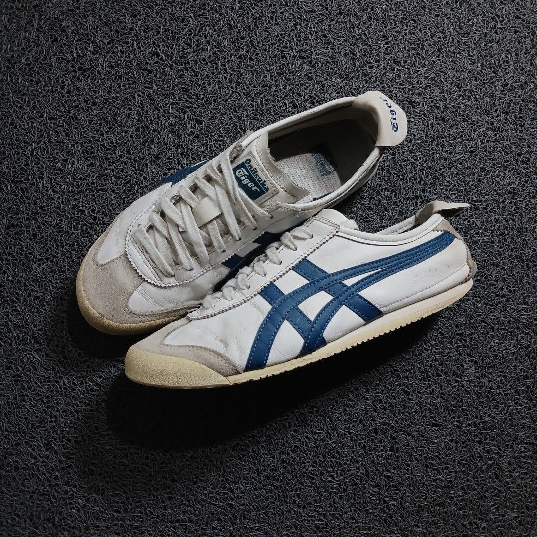 Onitsuka Tiger Mexico 66 White Blue (Category: Sneakers) located in Cagayan de Oro. Submitted by sapatos_series (Listing ID 1469740836, Image 1). Description: 0NlTSŪK4 TlGĒR 🔥 us8 eur41.5 26cm 1399 +sf.