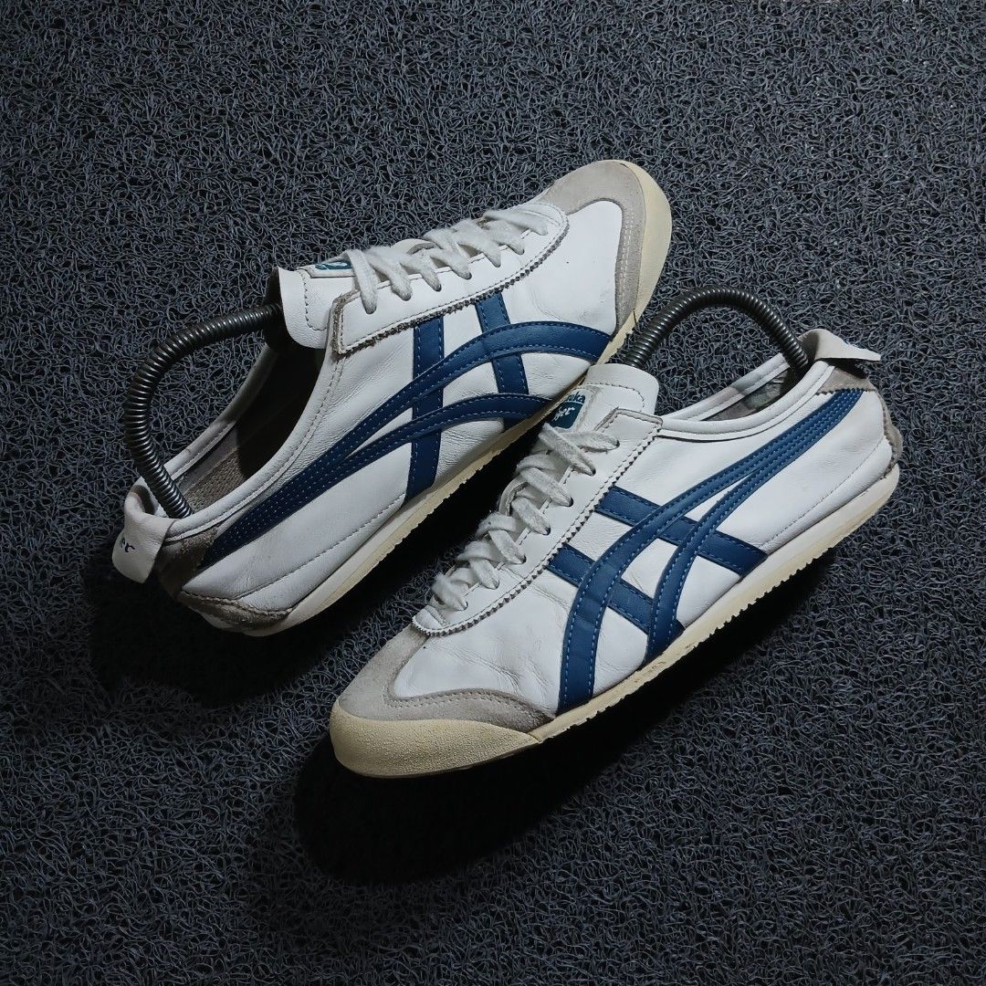 Onitsuka Tiger Mexico 66 White Blue (Category: Sneakers) located in Cagayan de Oro. Submitted by sapatos_series (Listing ID 1469740836, Image 2). Description: 0NlTSŪK4 TlGĒR 🔥 us8 eur41.5 26cm 1399 +sf.