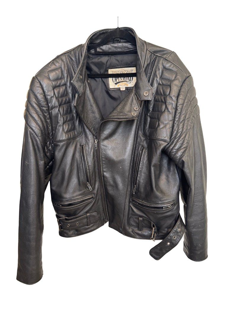 Open Road (Category: Coats, Jackets and Outerwear) located in Manila. Submitted by re.life.rack (Listing ID 1469638773, Image 1). Description: Vintage Motorbike Jacket Oversized Signs of wear (Vintage Piece!) Send a message for more detailed measurements.
