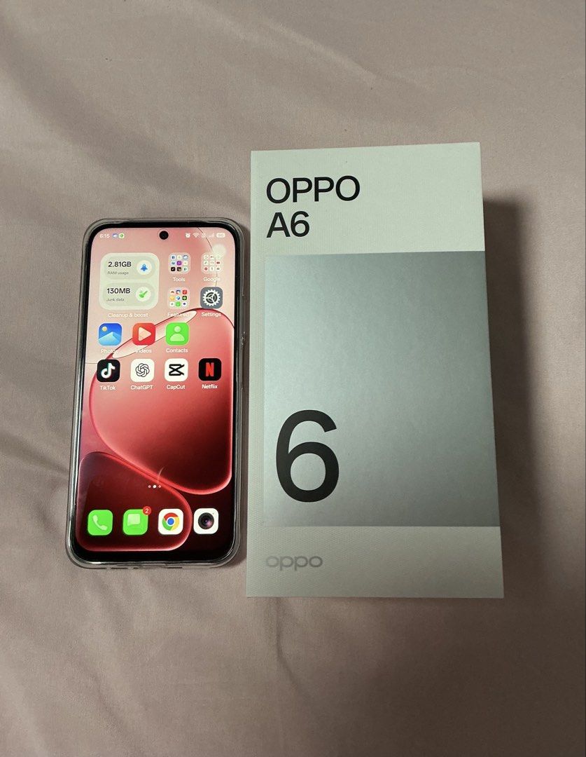 Oppo A6 256GB Pink Sakura (Category: OPPO) located in Makati City. Submitted by shukufukucy (Listing ID 1469721838, Image 1). Description: Oppo A6 256GB Pink Sakura * 60-month Fluency Protection * RAM 4GB + 8GB * 7000mAh Large Battery * 45W SupervoocTM Flash Charger * IP69 Water and Dust Resistance * 50MP Ultra-Clear Camera * SuperCool VC System * bought last July 2026 at Php 20,000.00 * Selling Price : Php 14,000.00 Note: Mode of Payment: * Gcas