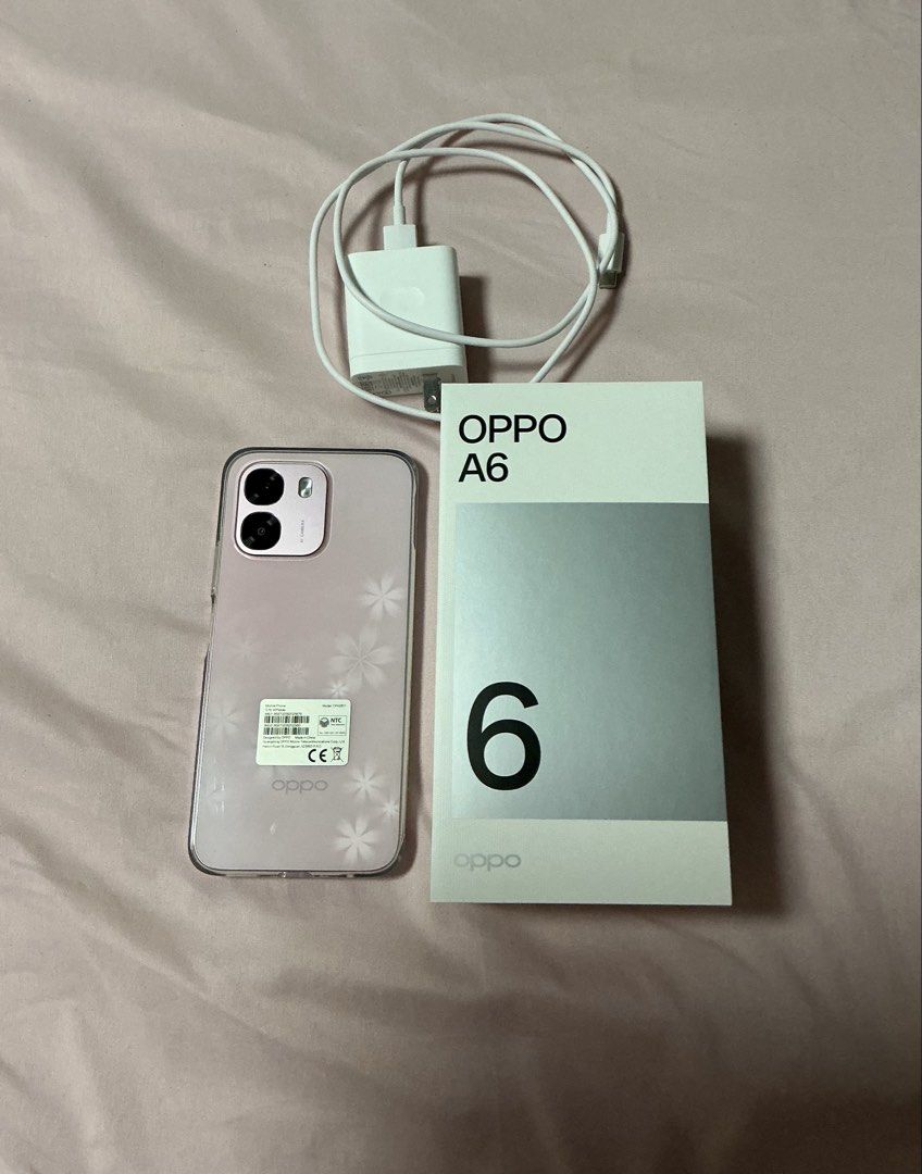Oppo A6 256GB Pink Sakura (Category: OPPO) located in Makati City. Submitted by shukufukucy (Listing ID 1469721838, Image 2). Description: Oppo A6 256GB Pink Sakura * 60-month Fluency Protection * RAM 4GB + 8GB * 7000mAh Large Battery * 45W SupervoocTM Flash Charger * IP69 Water and Dust Resistance * 50MP Ultra-Clear Camera * SuperCool VC System * bought last July 2026 at Php 20,000.00 * Selling Price : Php 14,000.00 Note: Mode of Payment: * Gcas