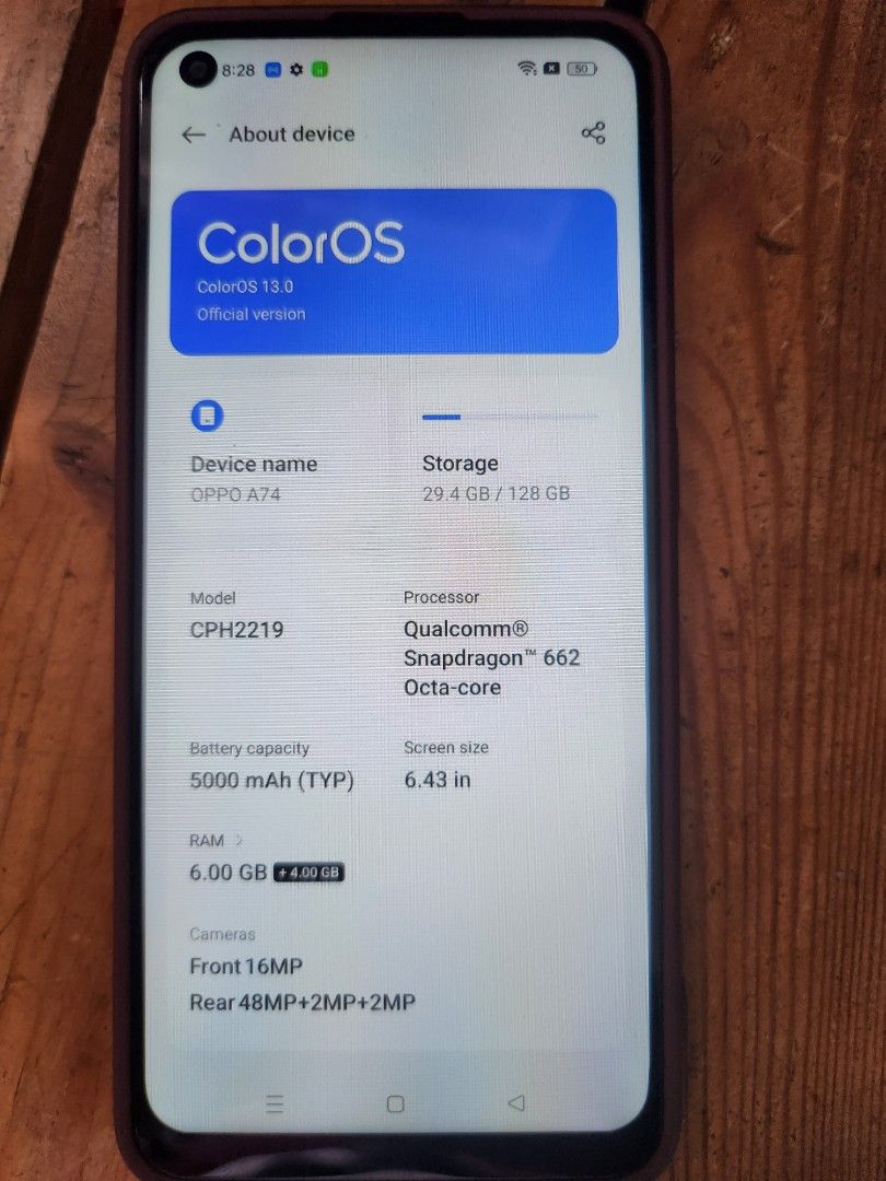 Oppo A74 6+6gb/128gb (Category: OPPO) located in Manila. Submitted by sampols (Listing ID 1469600758, Image 1). Description: .