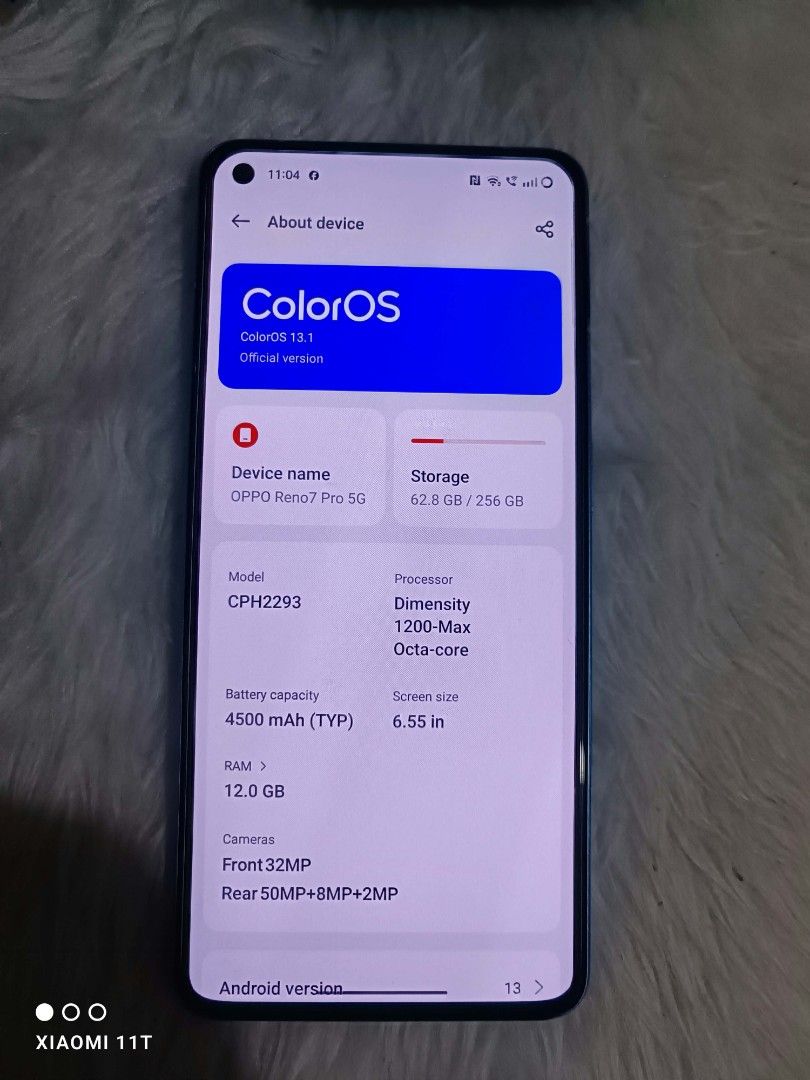Oppo Reno7 Pro 5G (Category: OPPO) located in Baguio. Submitted by bravepenguin.be9da5 (Listing ID 1469674608, Image 2). Description: for Sale Oppo Reno7 Pro 5G 12+12/256 D1200 max no issues.