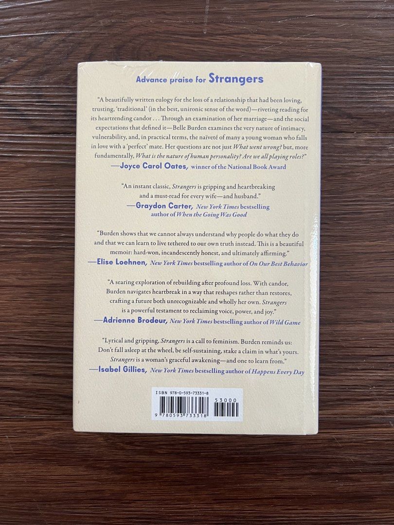 (Original Copy) SEALED Strangers by Belle Burden (Hardbound) (Category: Storybooks) located in Makati City. Submitted by kbernalcloset (Listing ID 1469606946, Image 2). Description: .