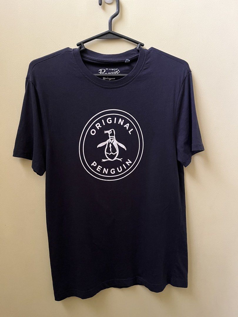 Original Penguin T-Shirt (Men’s sizing - Small) (Category: Shirts) located in Quezon City. Submitted by tintin_reyes (Listing ID 1469638643, Image 1). Description: Original Penguin T-Shirt Men’s sizing Small Navy Blue Used once - almost new condition RFS: Seldom use - decluttering.
