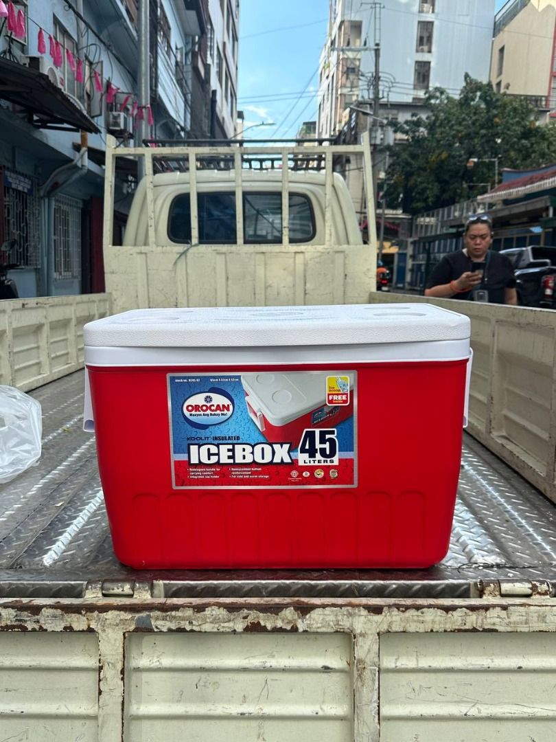 Orocan Icebox 45L Colors: Red (Category: Everything Else Others) located in Manila. Submitted by 09171479278_elsie. (Listing ID 1469600356, Image 1). Description: Orocan Icebox 45L Colors: Red.