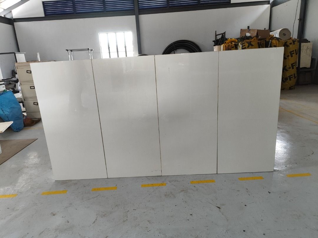 Overhead Cabinet with Shelves (Category: Shelves, Cabinets & Racks) located in Quezon City. Submitted by integrated-contractor (Listing ID 1469583521, Image 1). Description: FOR SALE!!! Overhead Cabinet with Shelves - Color White - Two Doors - Shelves included - Made of Plywood - Size: 71" x 18" x 32" For more inquiry kindly contact Miss Angie 09088154577 .