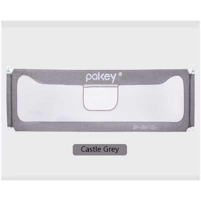 pakey Baby Bed Guardrail Splicing Vertical Lifting Castle Grey (Category: Bed Guards) located in Caloocan City. Submitted by FlexiMart (Listing ID 1469656190, Image 3). Description: - Color: Castle Grey - Vertical lifting design with single-hand operation for easy access - Prevents babies from rolling and falling out of bed - Available in 8 or 28 gear height adjustments - Fits various mattress thicknesses from 2 to 30cm - Compatible with most bed