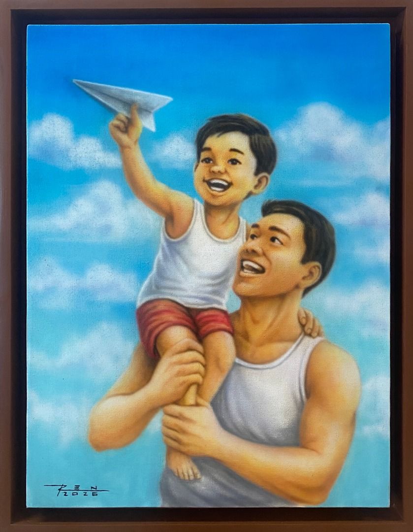 Palipad - Ren Hendrick Reyes (Category: Art & Prints) located in Taguig. Submitted by drybrushgallery (Listing ID 1469591418, Image 2). Description: Palipad Ren Hendrick Reyes, 2026 Acrylic on Canvas Artwork Dimension: 24" x 18" with Certificate of Authenticity PM FOR INQUIRY 0917 565 2917 .