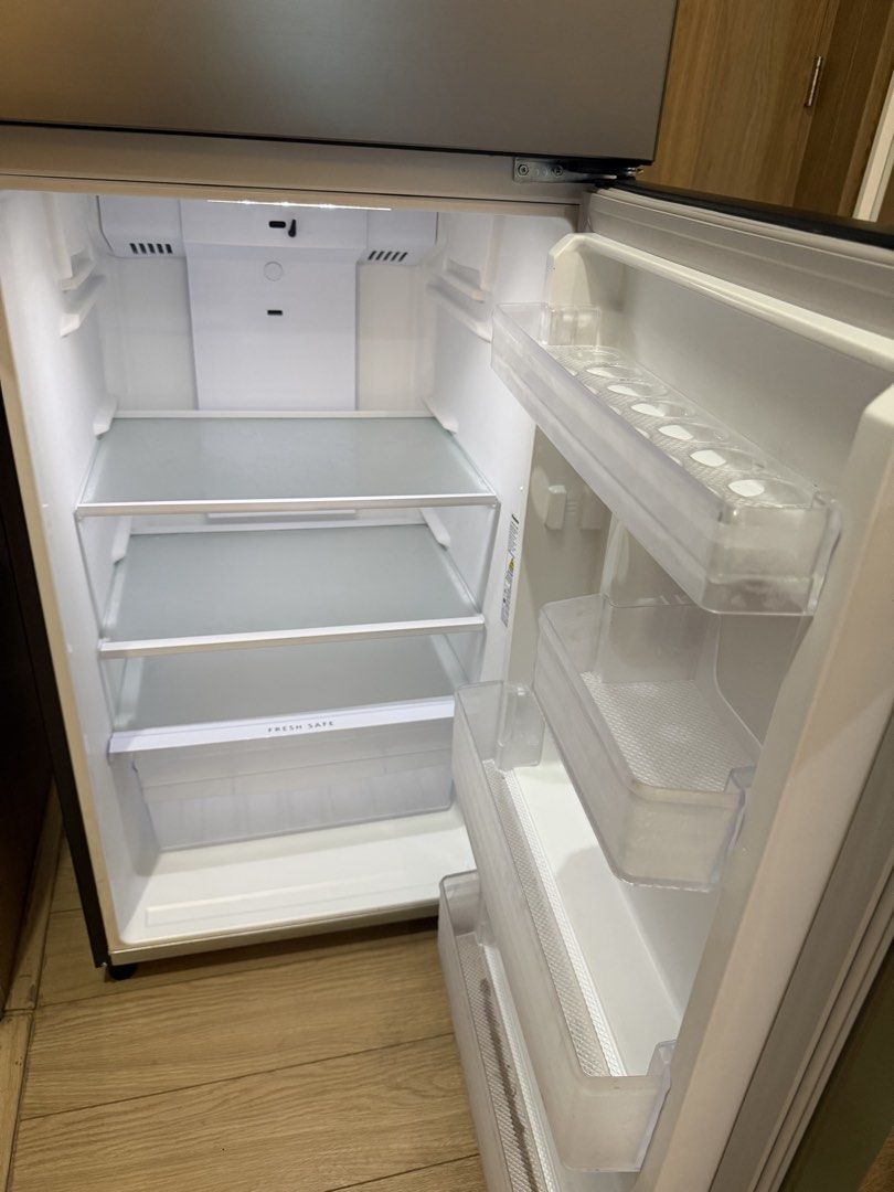 Panasonic Inverter Two-Door Refrigerator Silver (Category: Refrigerators and Freezers) located in Manila. Submitted by declutter.ak55 (Listing ID 1469598452, Image 3). Description: - Brand: Panasonic Inverter - Type: Double Door Refrigerator - Color: Sleek Silver Finish - Interior Features: Freezer with shelf, glass shelves, fresh safe crisper drawer, and spacious door bins - Condition: Extremely clean, excellent cooling performance, and ready to