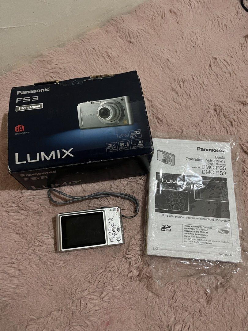 Panasonic Lumix DMC-FS3 compact digital camera (Category: Cameras) located in Cavite. Submitted by pesobill (Listing ID 1469578332, Image 1). Description: Untested No Battery with Charger Naic Location PickUp/Lalamove.