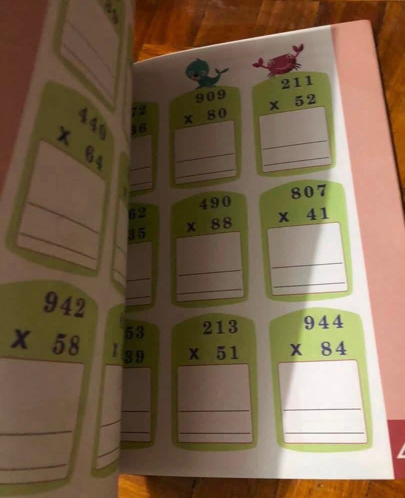 [PB] Early Maths: Simple Multiplication, educational activity workbook (Category: Assessment Books) located in San Juan City. Submitted by ttanmien (Listing ID 1469578713, Image 3). Description: ⚜️✨⚜️✨⚜️✨⚜️✨⚜️✨⚜️ 💁🏻‍♀️SELLING PRICE: ₱100 Original Price: Around ₱350 💁🏻‍♀️Book Genre: NonFiction, Children's Nonfiction, Workbook/Assessment, Educational Activity Book, Early Childhood Education (ECE), Math 💁🏻‍♀️Book insight: Simplified basic math