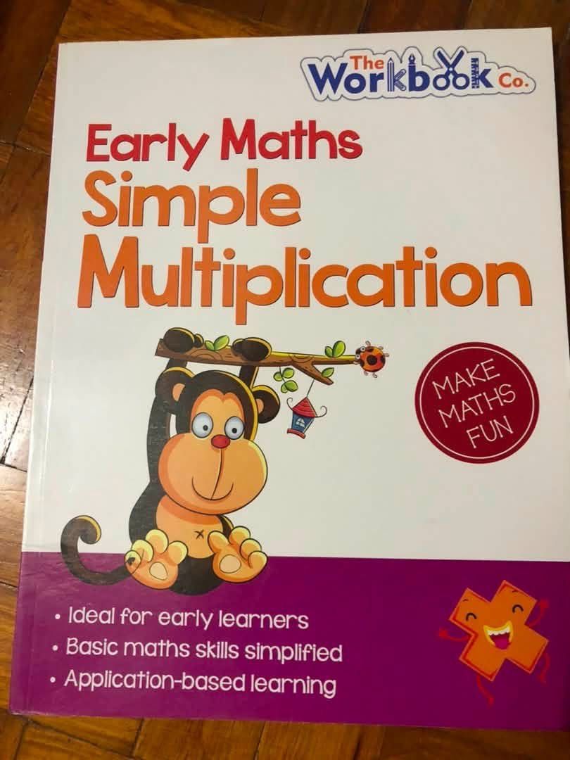 [PB] Early Maths: Simple Multiplication, educational activity workbook (Category: Assessment Books) located in San Juan City. Submitted by ttanmien (Listing ID 1469578713, Image 2). Description: ⚜️✨⚜️✨⚜️✨⚜️✨⚜️✨⚜️ 💁🏻‍♀️SELLING PRICE: ₱100 Original Price: Around ₱350 💁🏻‍♀️Book Genre: NonFiction, Children's Nonfiction, Workbook/Assessment, Educational Activity Book, Early Childhood Education (ECE), Math 💁🏻‍♀️Book insight: Simplified basic math