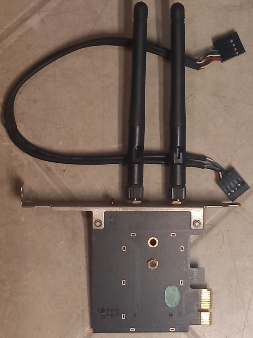 PCI-E x1 Bluetooth & Wi-Fi Expansion Card (Category: Networking) located in Quezon City. Submitted by newrabbit.96efa6 (Listing ID 1469744376, Image 2). Description: Plug & Play Bluetooth & Wifi card PCI-E x1 Like New Status: Available/On-Hand Remarks: The NGFF module itself was taken from a Dell Inspiron 5559 laptop which I've already sold several years ago, during the height of the pandemic, as shown on the link below. https://carousell.app.lin