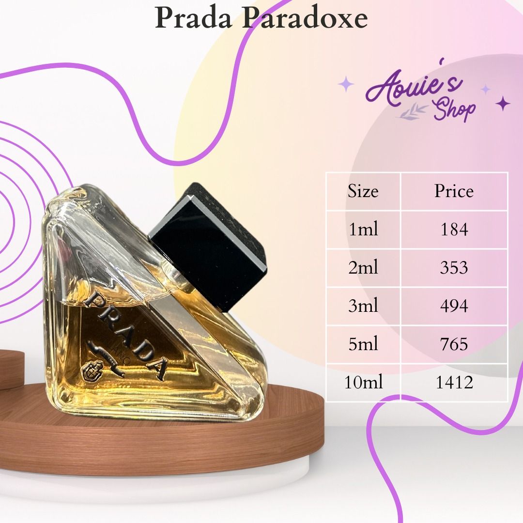 Perfume Decant (Category: Fragrance & Deodorants) located in Manila. Submitted by aouievallente (Listing ID 1469752653, Image 2). Description: - Hand-decanted fresh from the original bottle - Available sizes: 1ml, 2ml, 3ml, 5ml, and 10ml - Perfect way to test the scent before committing to a full bottle - Prices vary depending on the chosen size - Message us to inquire or place your order .