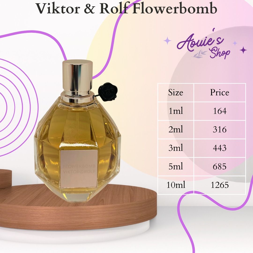 Perfume Decant (Category: Fragrance & Deodorants) located in Manila. Submitted by aouievallente (Listing ID 1469753088, Image 2). Description: - Hand-decanted fresh from the original bottle - Available sizes: 1ml, 2ml, 3ml, 5ml, and 10ml - Perfect way to test the scent before committing to a full bottle - Prices vary depending on the chosen size - Message us to inquire or place your order .