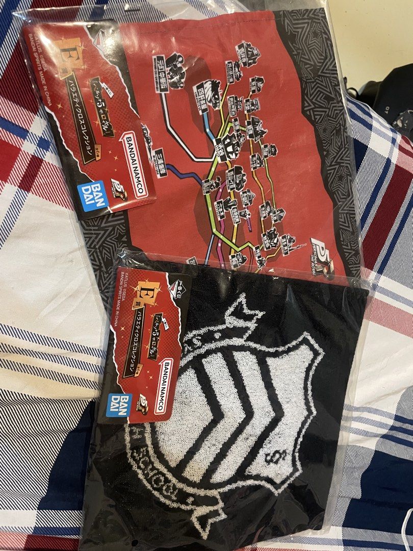 Persona 5 towel (Category: Other Merchandise) located in Manila. Submitted by milim_1015 (Listing ID 1469675521, Image 1). Description: Selling ‼️ Persona 5 Ichiban Kuji Towel set of 2 MOD: LBC, J&T and JRS✅.